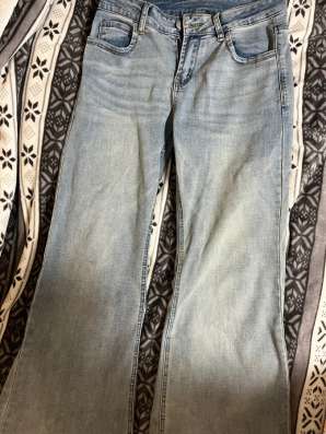 джинсы bootcut светло-голубые-L