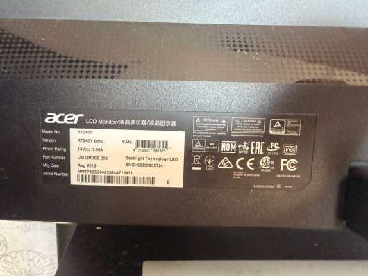 Монитор Acer RT240Y 23,8″ Full HD в Энеме
