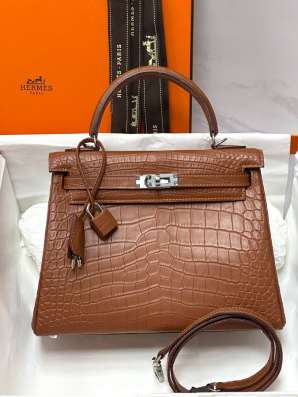 Сумка Hermes Kelly крокодил