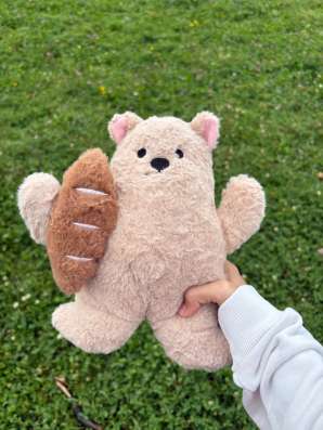 игрушка мишка с хлебушком