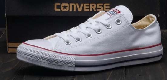 Низкие белые Converse фото 4