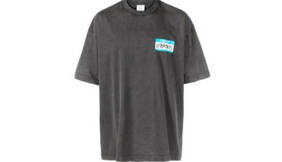 Vetements футболка серая