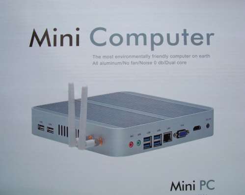 Безшумный Mini pc Intel i3-7100u 8Gb Ram