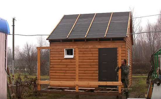 Проект бани из бруса 3x4 в Москве