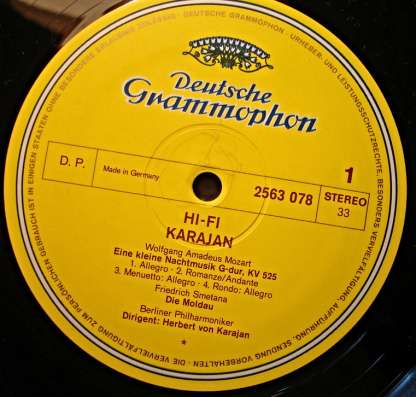Пластинка виниловая Hifi Karajan в Санкт-Петербурге