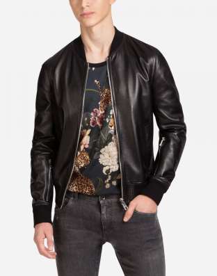Куртка кожаная Trussardi