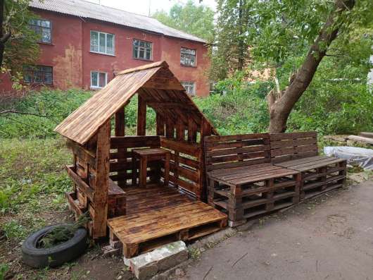 Изготовление мебели из поддонов фото 16