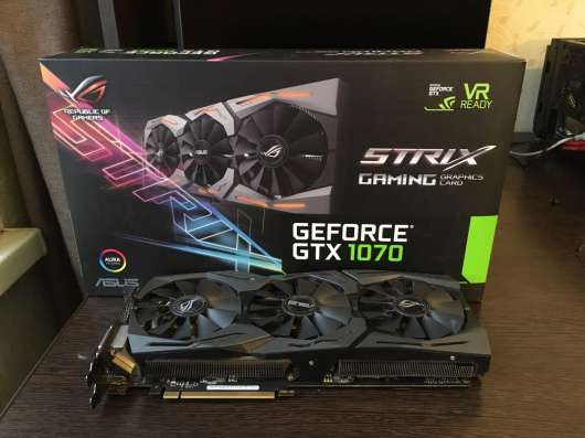 Видеокарта Asus GTX 1070 OC Strix 8gb