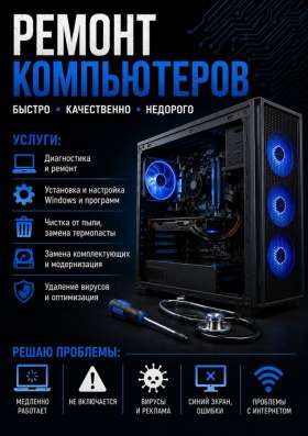 Ремонт пк с выездом на дом