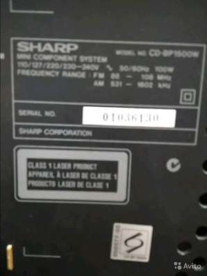Музыкальный центр Sharp (Производство ЯПОНИЯ) в Санкт-Петербурге фото 4