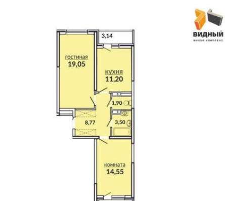 Продам двухкомнатную квартиру в Краснодар.Жилая площадь 66,90  кв.м.Этаж 16.Дом монолитный.