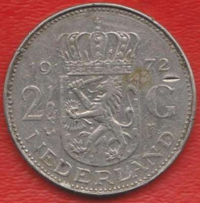 Нидерланды Голландия 2,5 гульдена 1972 г