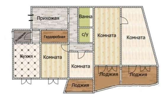 4-к кв.86 кв. м в Рязани фото 4