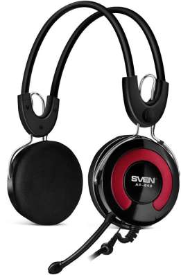 Накладные наушники SVEN AP-540 (с микрофоном)
