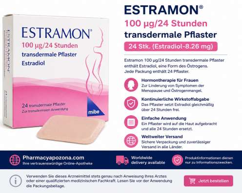 ESTRAMON 100 мкг/24 часа Трансдермальные пластыри 24 пластыр