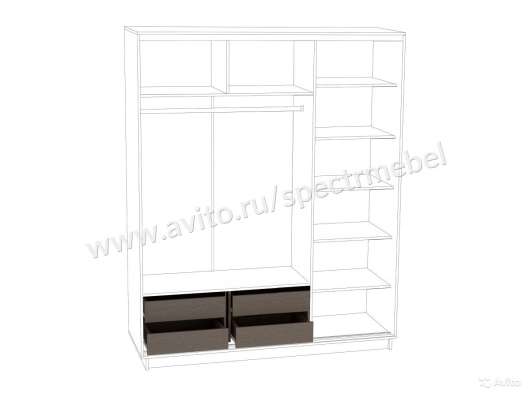 Шкаф купе вхшхг 2200х2100х600 в Москве фото 6