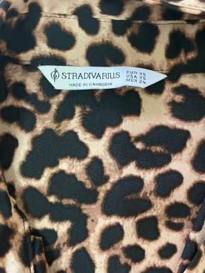 Леопардовая рубашка Stradivarius, размер XS