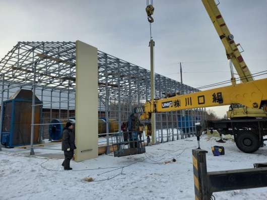 Монтаж сендвич панелей в Новосибирске