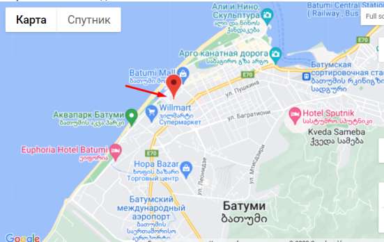 Апартамент 37м2/870$/м2 Грузия-Батуми