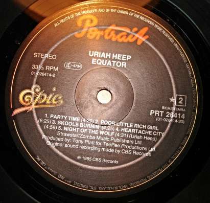 Пластинка виниловая  Uriah Heep ‎– Equator в Санкт-Петербурге фото 5