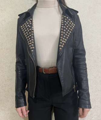 Кожаная куртка Zara косуха в Москве фото 5