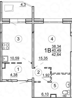 Продам однокомнатную квартиру в Тверь.Этаж 8.Дом панельный.Есть Балкон. в Твери фото 21