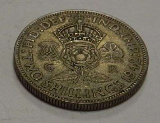 2 шиллинга 1942г. Великобритания. Серебро
