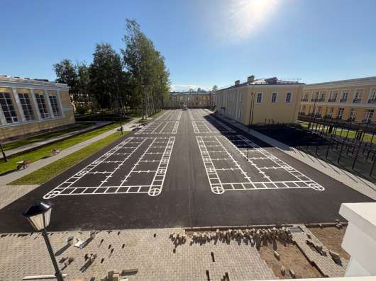 Нанесение дорожной разметки