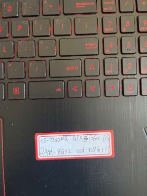 I5-7300HQ GTX1060 6G RAM:8G•2 ssd:128G+1T в Екатеринбурге фото 7