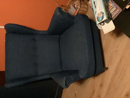 Кресло ikea strandmon синее
