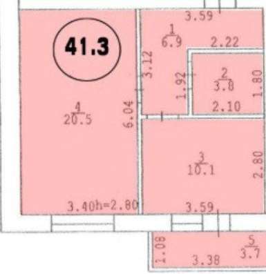 Продам однокомнатную квартиру в Краснодар.Жилая площадь 41  кв.м.Этаж 4.Дом кирпичный. в Краснодаре фото 3