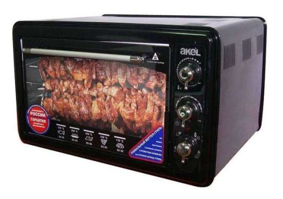 Мини-духовка Akel AF-740 Black