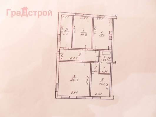 Продам четырехкомнатную квартиру в Вологда.Жилая площадь 95  кв.м.Этаж 1. в Вологде