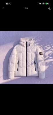 Stone Island пуховик белый ☑️