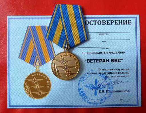 Россия медаль Ветеран ВВС документ военно-воздушные силы в Орле фото 8