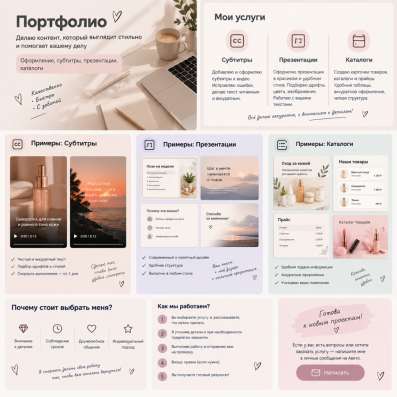 Услуги по тексту и оформлению