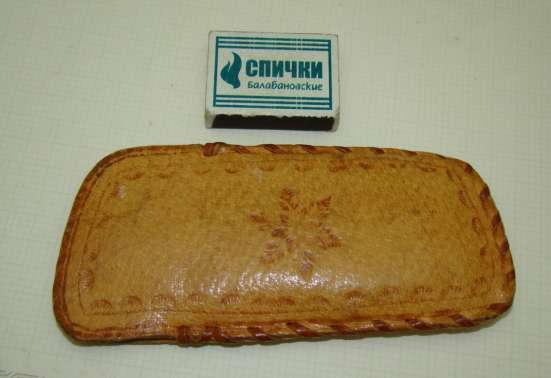 Чехол для очков кожаный винтажный (Q142) в Москве