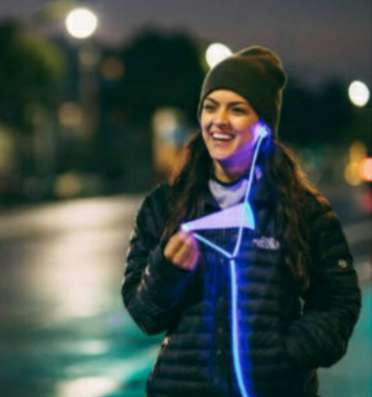 Наушники светящиеся EL Flowing light Earphone в Москве фото 3