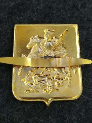 Знак Герб Москвы. Тяжелый металл 4*5 см. Редкий. Эмаль!!! в Москве