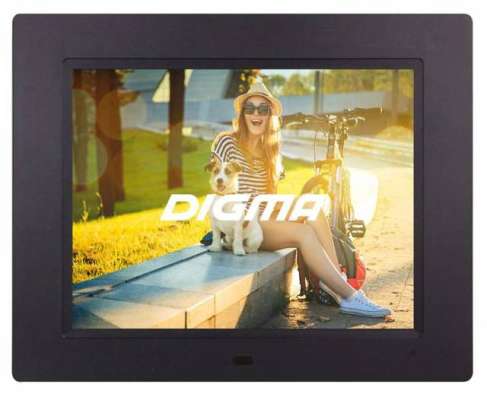 Фоторамка цифровая Digma PF-833 черный