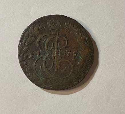 5 копеек, 1776 год, ЕМ, кладовый пятак, Екатерина II в Москве фото 3