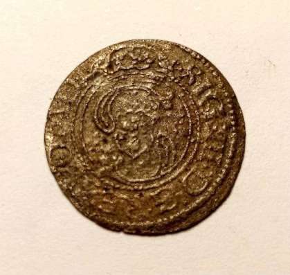 Солид 1666 года. Ян II Казимир Ваза. Литва. Медь в Смоленске фото 4