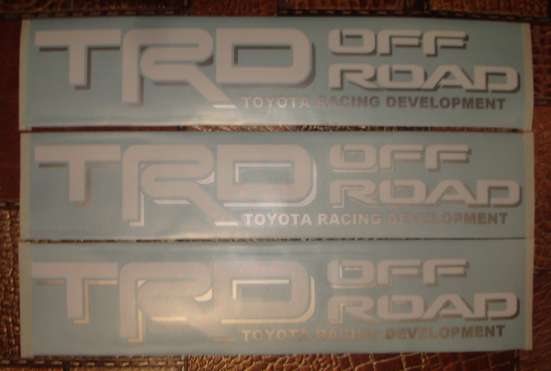 Наклейки TRD off road в Омске фото 3