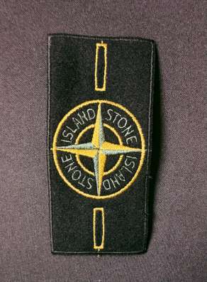 Синий пуховик Stone Island в Москве фото 3