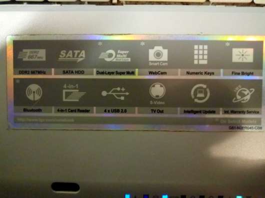 Рабочий ноутбук LG E500 в Санкт-Петербурге фото 5