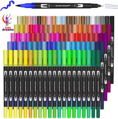 Dual Tip Brush Pens - 100 цветов фото 3