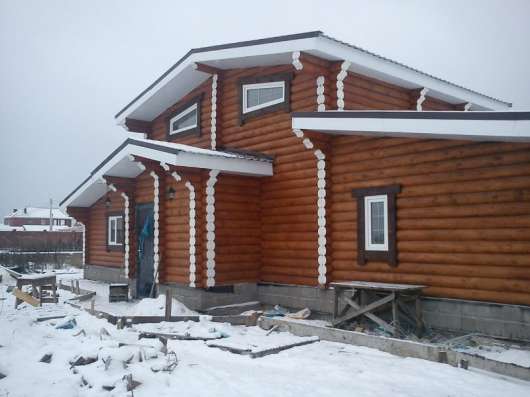 Сборка срубов, профилированный брус