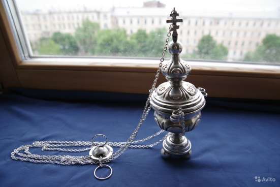 Кадило старинное. Серебро "84" пр. Москва, 1894 год в Санкт-Петербурге фото 10