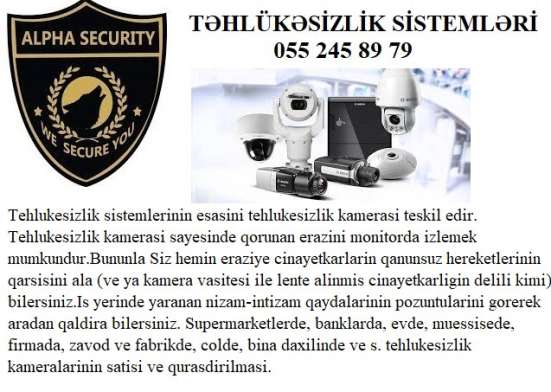 ✺Tehlukesizlik kamera sistemi✺