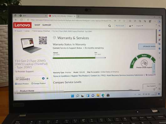 Lenovo Thinkpad T14 gen2 i7/32gb/1Tb топ в Москве фото 4